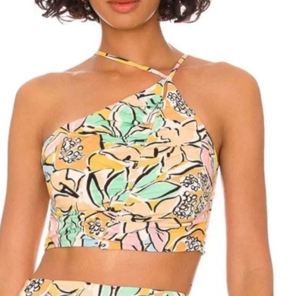 ASTR the label Tops - ASTR the label: covina TOP in tropical papaya